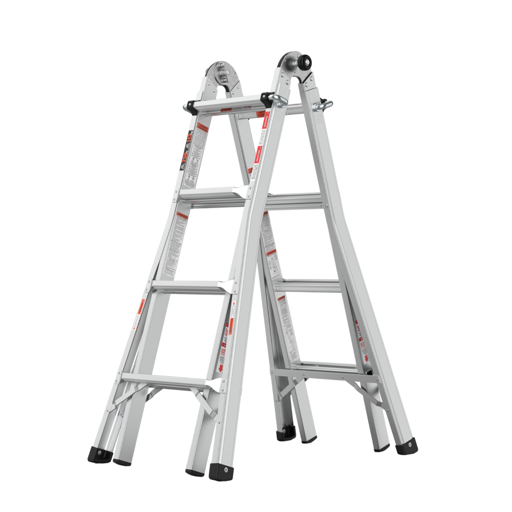 17ft Multi-Position Foldable Aluminum Ladder_4Dock